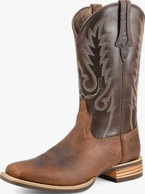 Woman’s Western Brown Leather Cowgirl Boots